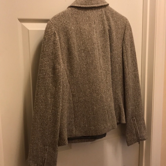 Grey tweed motorcycle jacket Talbots 12 - Picture 5 of 9